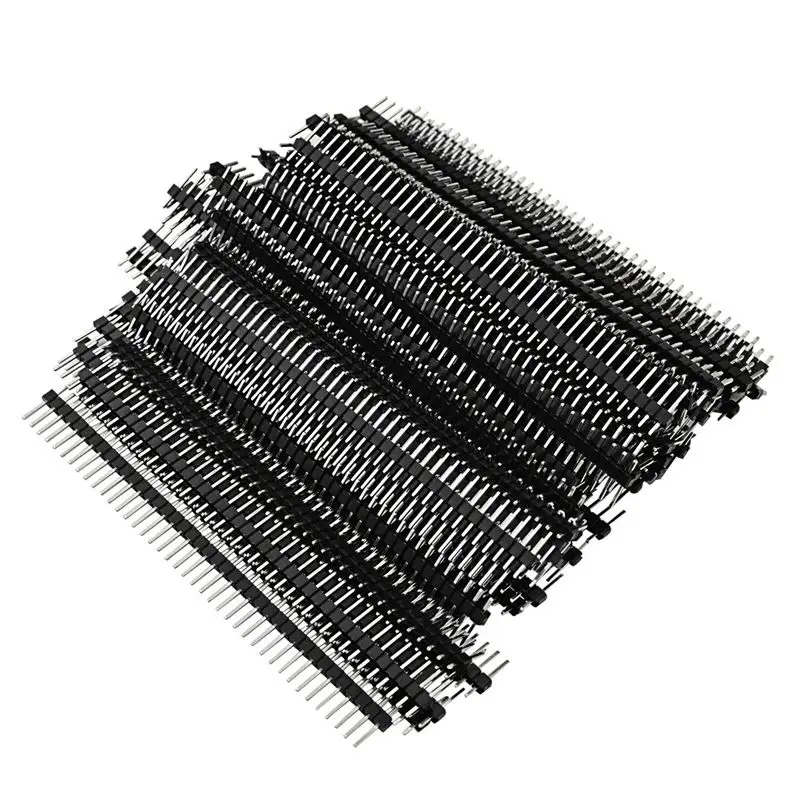 Горячая XD 100pcs штыревой разъем прямой одиночный ряд 40 Pin 0 1 дюймов (2 54 мм) коннектор
