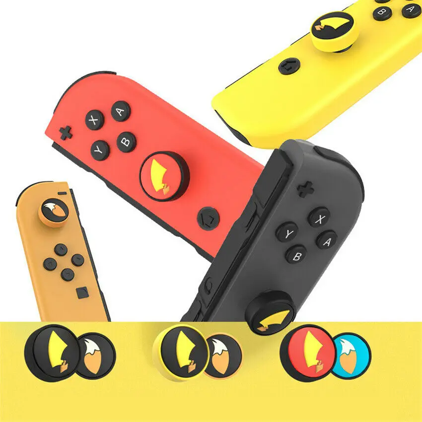 

2pcs Joystick Cover Thumb Stick Grip Cap Skin For Nintendo Switch NS Joy-Con Pokeball Controller Mario Gamepad Thumbstick Case