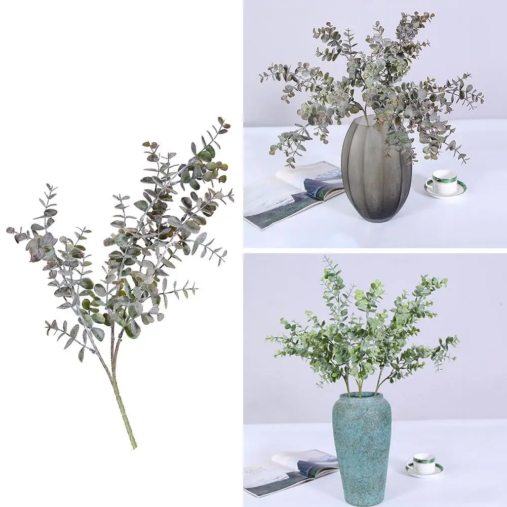 1 шт. искусственные растения деревья эвкалипта 3 ветки завод набор сделай сам для