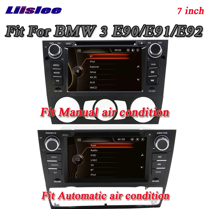 Liislee для BMW 3 E90/E91/E92 стерео радио 3G BT Canbus DVD плеер GPS навигация по карте 1080P HD экранная