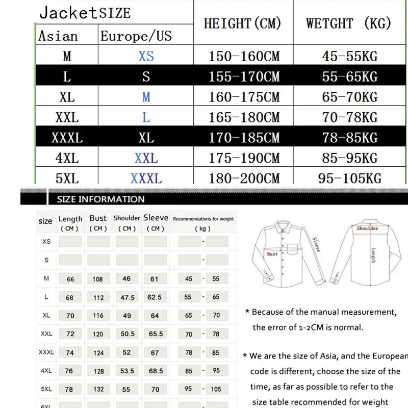 

Men's jacket men's high quality new casual fashion jacket solid color coat regular jacket brand coat male large size M-5XL