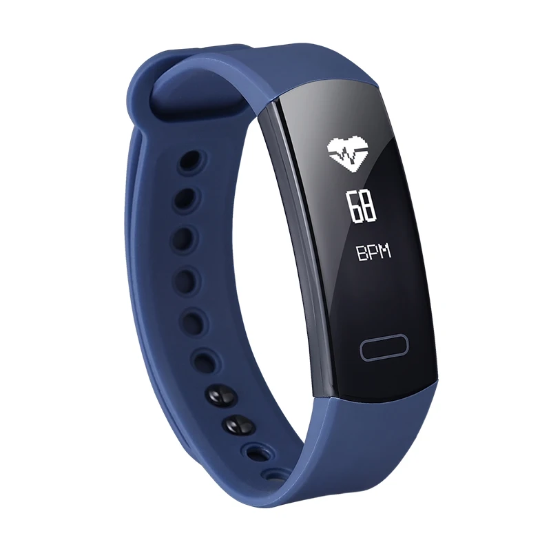 ABAY 2018 C07 умные наручные часы с монитором сердечного ритма и давления, трекером фитнеса для спорта на Android и iOS.