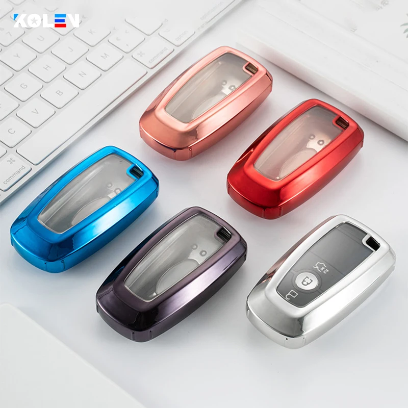 Мягкий чехол из ТПУ с автомобиль дистанционного ключа крышка Держатель ключей