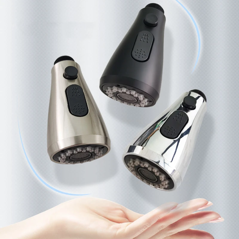 Насадка На смеситель для кухонного крана матовая черная струйная головка