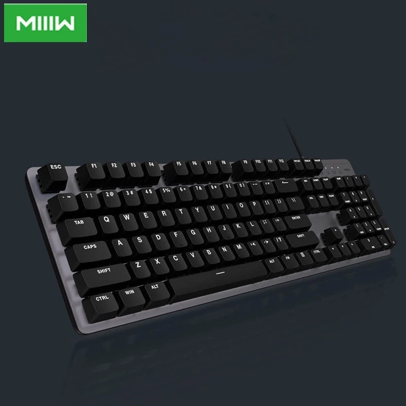 MIIIW 600K Механическая игровая клавиатура с подсветкой 104 клавиш красный