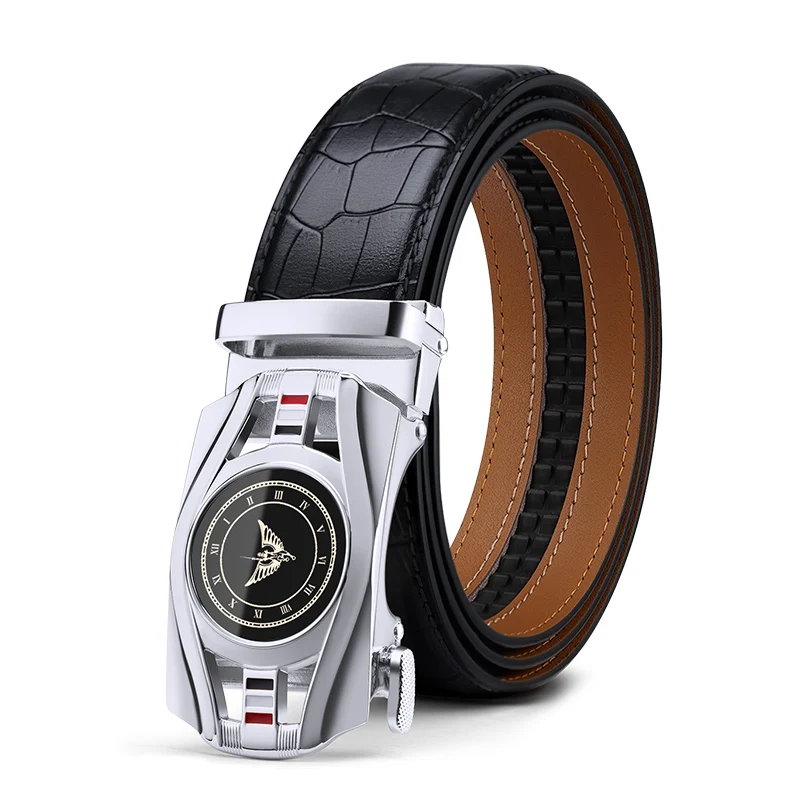 

WillianPOLO Men Belt Genuine Leather Automatic buckle Luxury Strap Belt for Men Designer Belts Men High Quality Fashion Belt