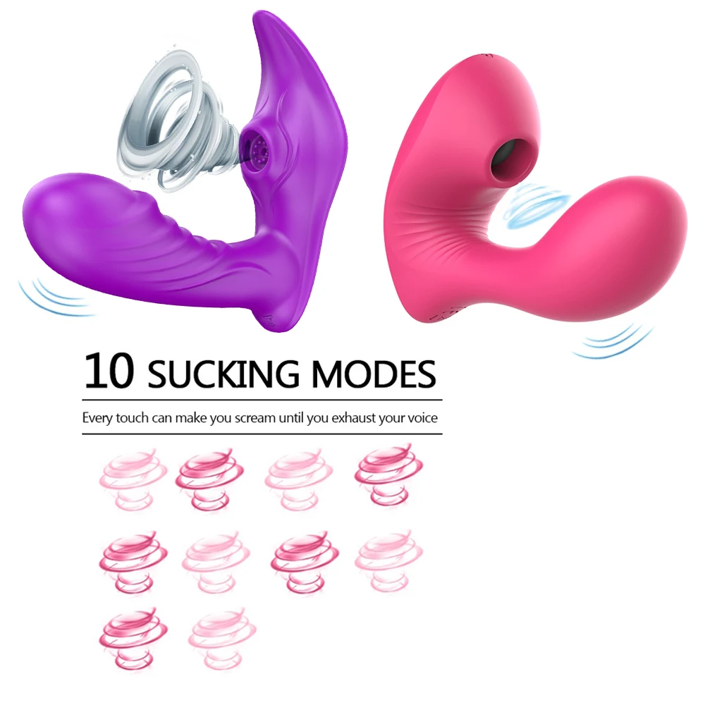 Вибратор для сосания точки G на присосках Стимулятор клитора интимные игрушки