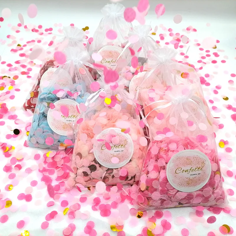 

Portable Mesh Confetti Wedding Fireworks Petals Hand-Spread Fireworks Sprinkle Explosives Spray Supplies for Birthday Party