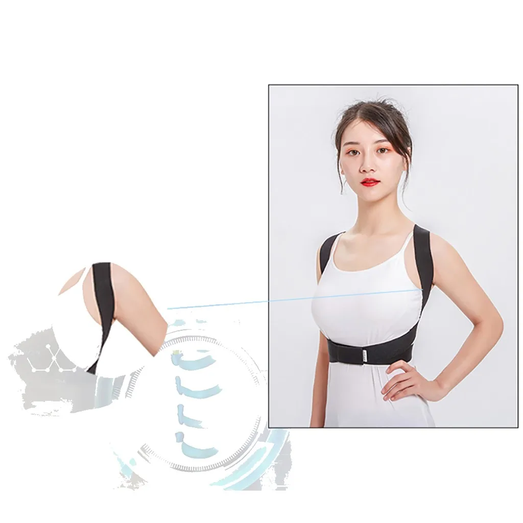 `Brace Support Belt Adjustable Back Posture Corrector Clavicle Spine Shoulder Lumbar Correction | Спорт и развлечения