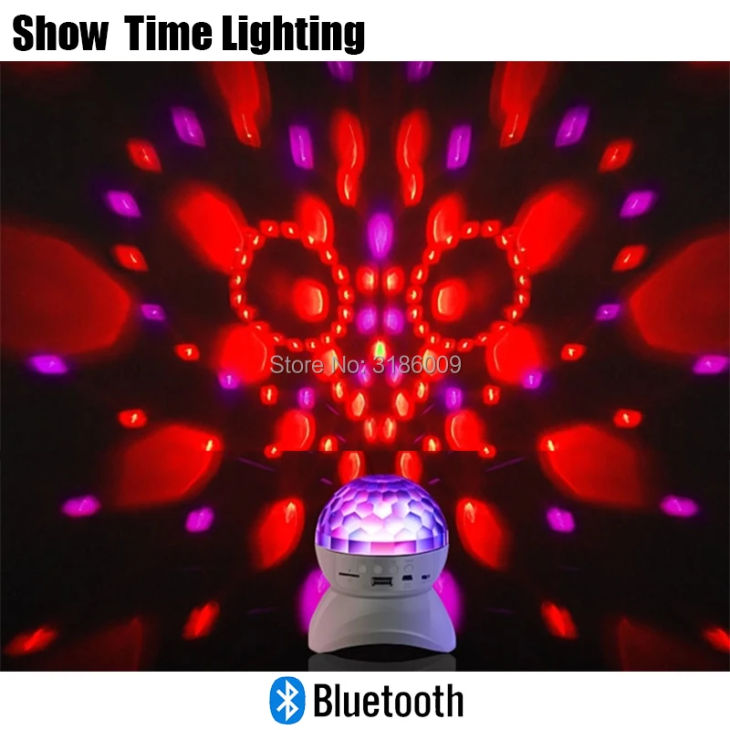 Showtime Disco светодиодный хрустальный шар с Bluetooth динамиком Поддержка FM MP3 USB флэш диск