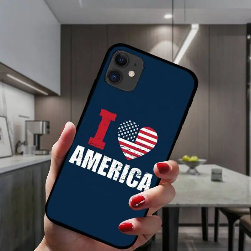 

USA Flag Phone Case For IPhone 6 6s 7 8 Plus X Xs Xr Xsmax 11 12 Pro Promax 12mini