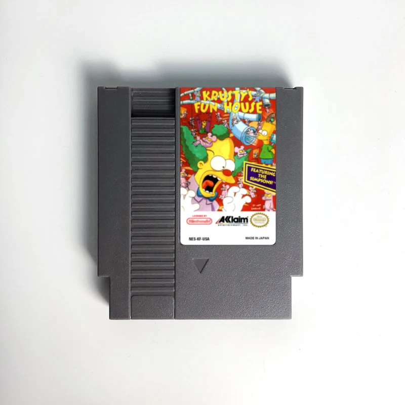

Krusty's Fun House Game Cartridge For NES Console 72 Pins