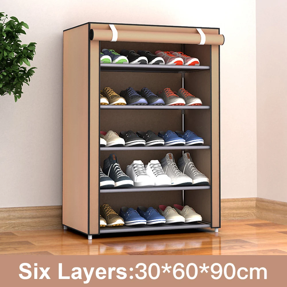 

3/4/5/6/8 Layers Dustproof Assemble Shoes Rack DIY Home Furniture Non-woven Storage Shoe Shelf Hallway Cabinet Organizer Holder