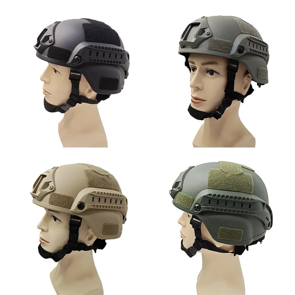 

Tactical Adjustable ABS Helmet with Adjustable Strap and Soft Sponge One Size for Military Gaming Hunting Shooting CS