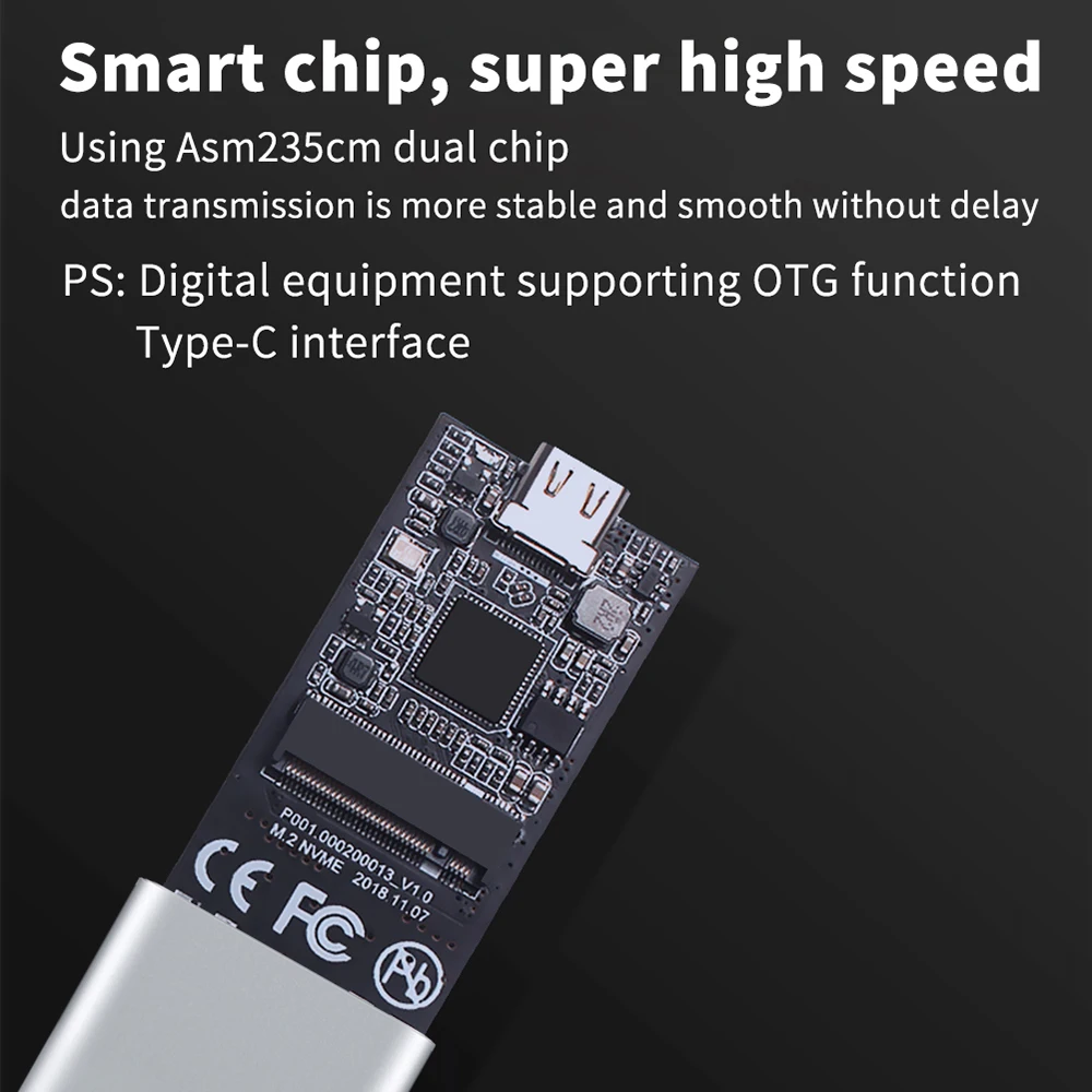 Hannord M2 SSD чехол NVME корпус M.2 для usb type C 3 1 адаптер PCIE SATA M ключ диск коробка |