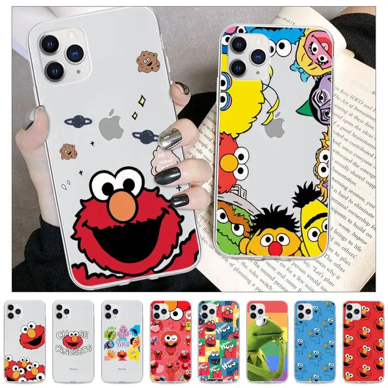 

SESAME STREET Transparent Cell Phone Case For Xiaomi Redmi K30s Ultra Note 9 9s Pro Max Mi 10 Lite 11 10T Pro Clear Cover