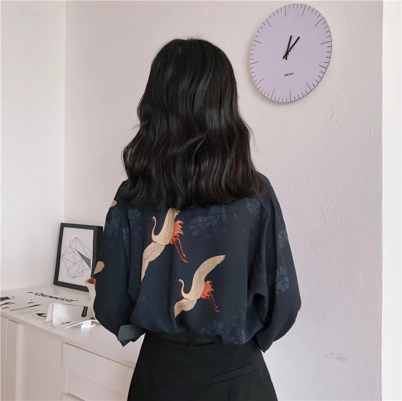 

Cheap wholesale 2018 new summer Hot selling women's fashion casual chiffon shirt L370