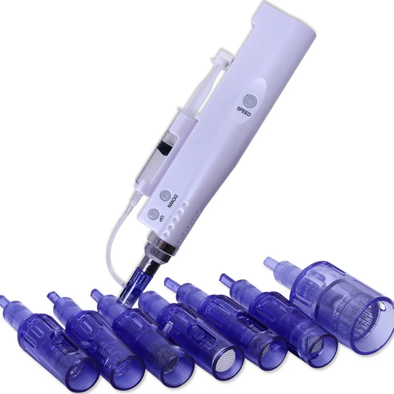 

10pc Needle Free Portable Skin injector water mesotherapy Needle Consumables 9/12/24/36/42/ Nano/ 3D/5D Needle For V-011
