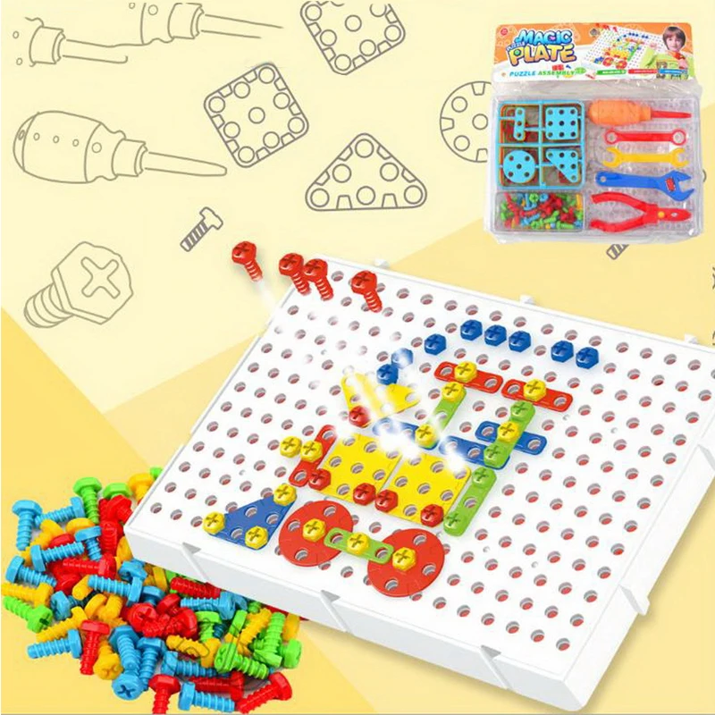 78 шт. детский Развивающий пазл-конструктор | Игрушки и хобби