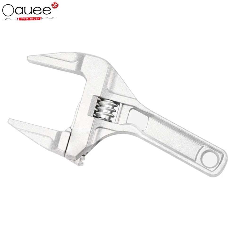

Multi-function Short Handle Universal Adjustable Wrench Large Opening Bathroom Pipe Wrench Adjustable Aluminum Alloy Repair Tool