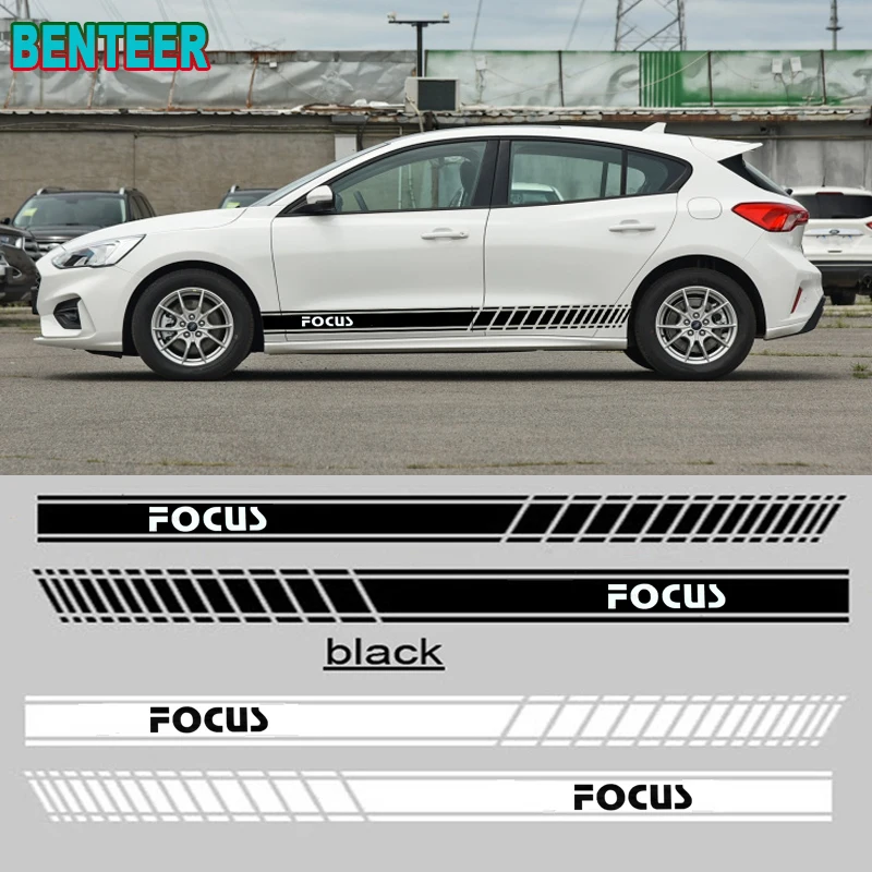 

2pcs Car Side Decal Stickers for Ford focus