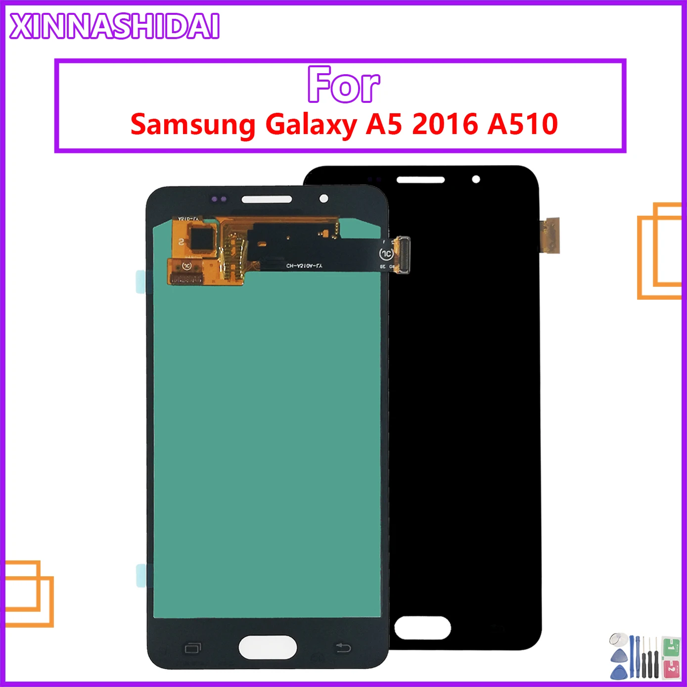 ЖК-дисплей с сенсорным экраном и дигитайзером в сборе для SAMSUNG GALAXY A5 2016 A510 A510F A510M |
