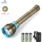 Вспышка для дайвинга, 100 м, 7xXM-L2, светодиодсветодиодный, водонепроницаемая, для дайвинга, белый светильник желтый светильник, лампа для дайвинга, использование батареи 3x2665 0