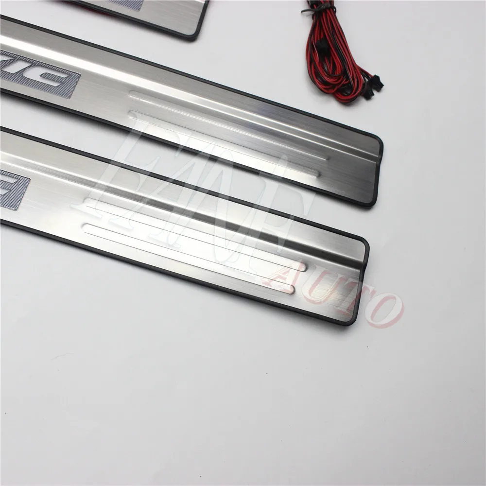 Накладка на порог из нержавеющей стали защитная для Honda Civic 2012 2015 9|Буксиры и