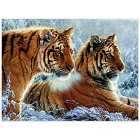 5d diamond painting full squareround new arrivals tiger diamond embroidery animals pictures of rhinestones home decoration