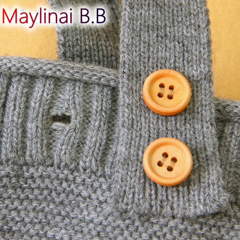 

baby boys and girls bodysuit Baby Knitted Rompers Newborn Baby Clothes Infant Baby Girl Boy Sleeveless Romper Jumpsuit 0-24M