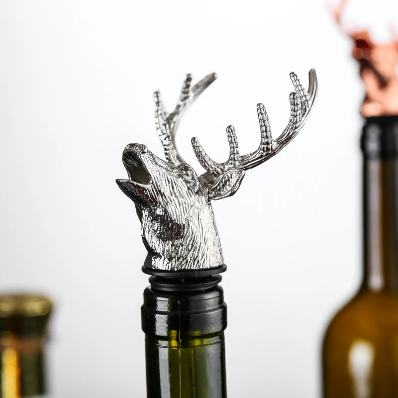Пробка для бутылки вина нержавеющая сталь олень голова дракона уникальные