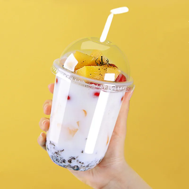 50 шт. прозрачные одноразовые чашки милая чашка для вечеринки дня рождения 16 унций