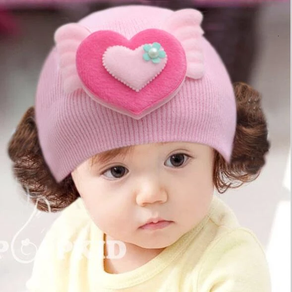 1 шт. зимняя Горячая Распродажа Новая шапка Модный милый парик волос с цветами