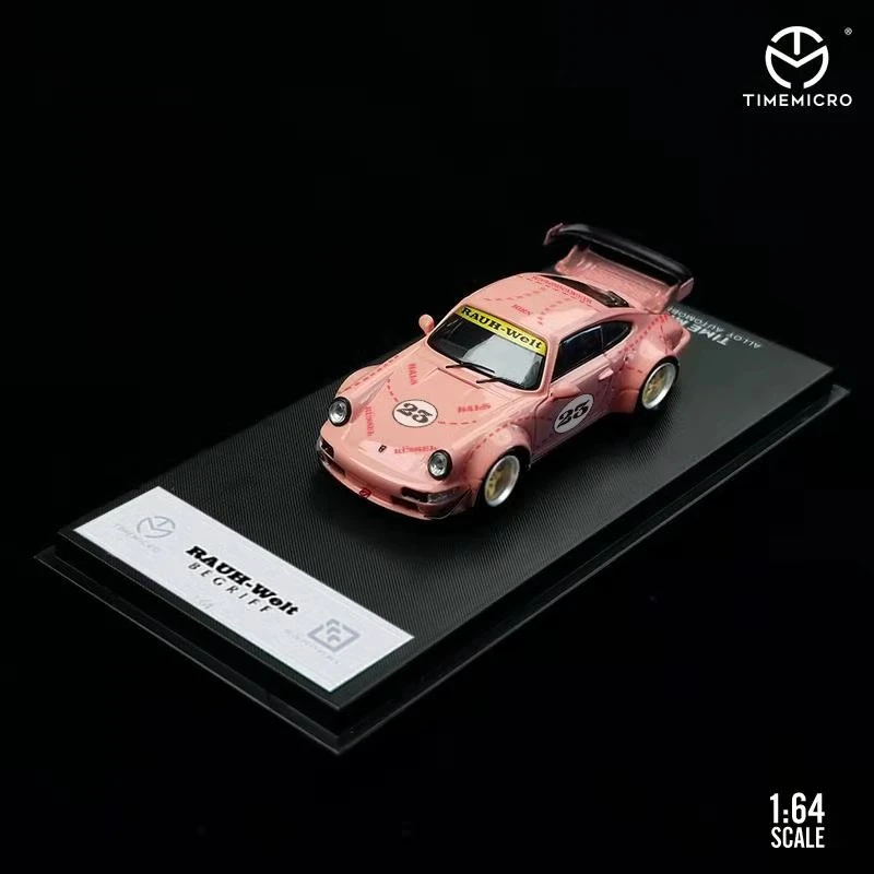 

Time Micro x SO 1:64 RWB 964 Pink Pig #23 Diecast Model Car