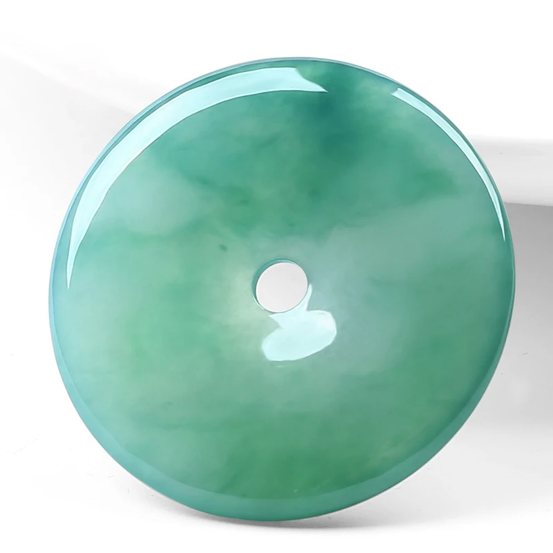 Подвеска из натурального нефрита с пуговицами для мужчин и женщин подвеска