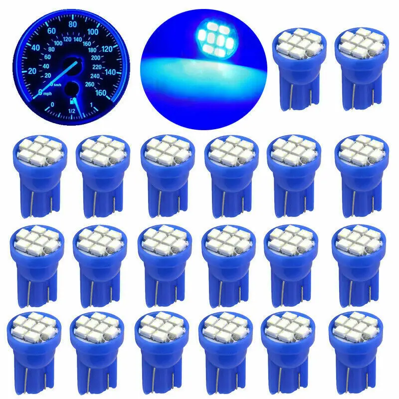 

Blue LED Bulbs 180 Degree 40x Cluster Dashboard Cluster Instrument Parts