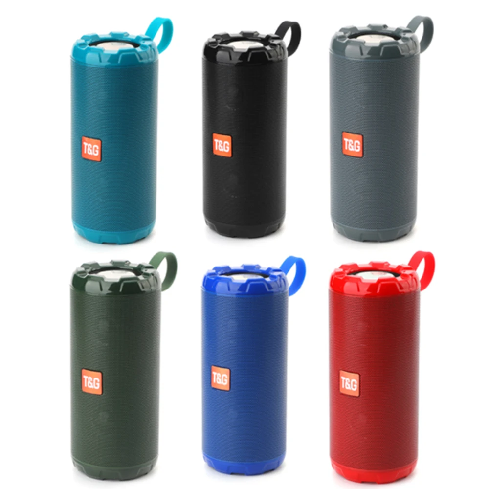 

Metal Portable Wireless Speaker Bluetooth High Fidelity Speaker Bass Column Waterproof Outdoor USB TF Subwoofer Speaker