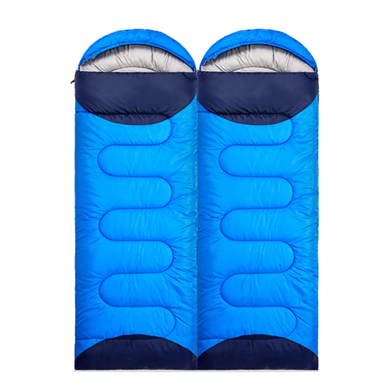 

Splicing Camping Sleeping Bag Four Seasons Travel Hiking Warm Lightweight Sleeing Pouch Envelope Sleeping Bags