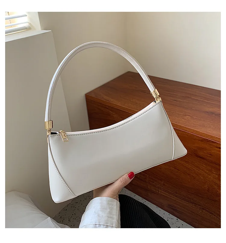 

New Underarm Bag Niche Retro Female Bag Handbag Shoulder Bag Hand Carry Western Style Female Bag All-match Baguette Bag