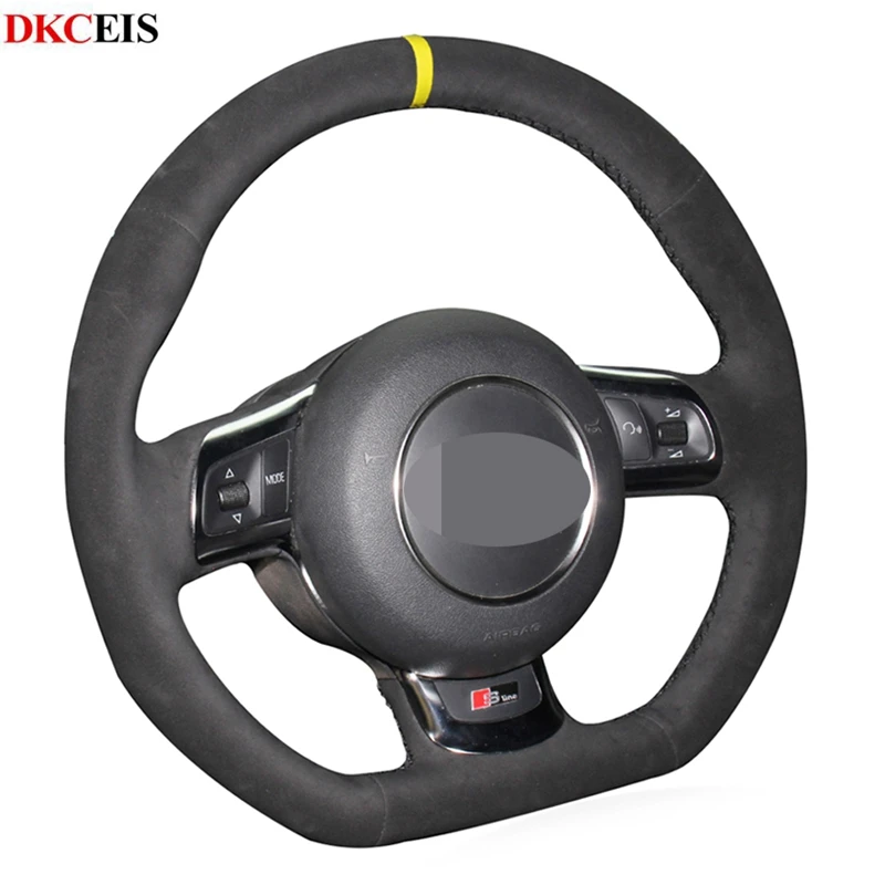 DKCEIS ручная строчка Черная мягкая замша для Audi A3 S3 (8P) Sportback 2008-2012 R8 TT TTS (8J) 2006-2014 |