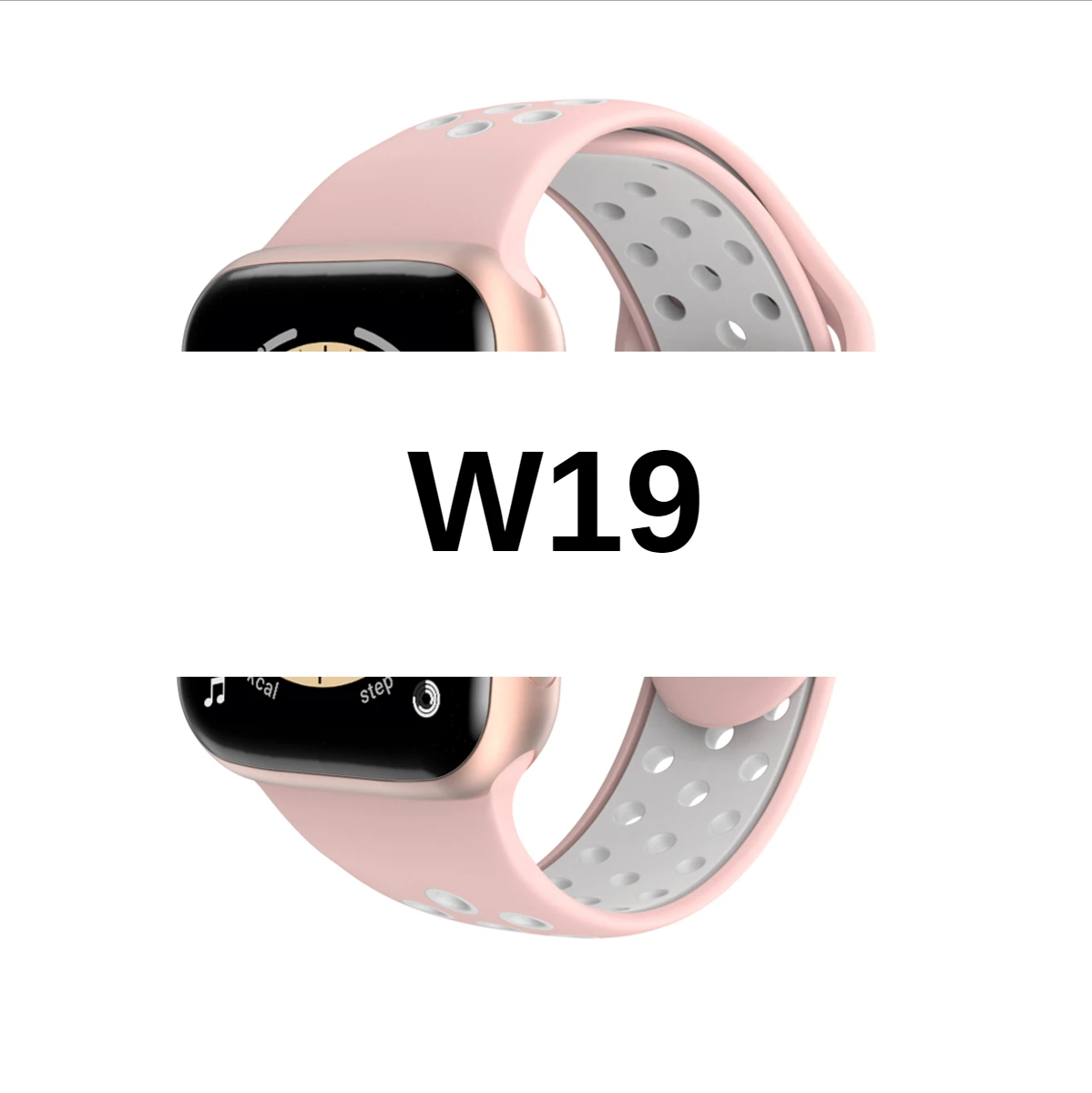 W19 smart watch ultra-clear large screen 1.69 inch Bluetooth synchronization health detection multi-language smart bracelet