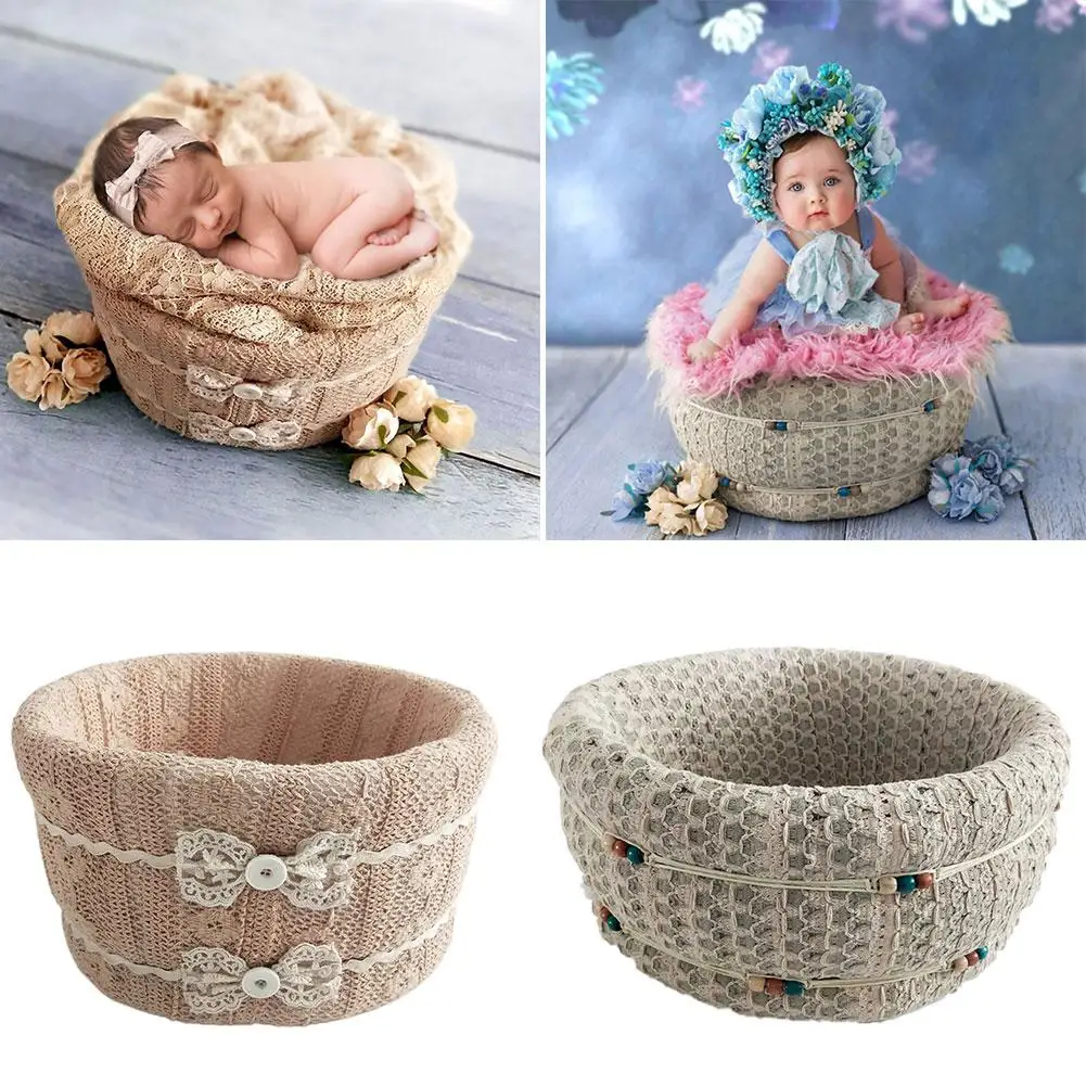 

Newborn Photography Props Knitting Bed Baby Posing Props For Photo Shoot Studio For Babies Of 0-6 Months