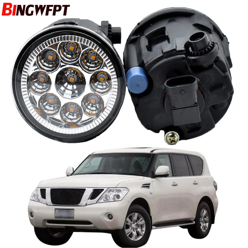 2x автомобиль передние противотуманные фары светильник светодиодный дневного