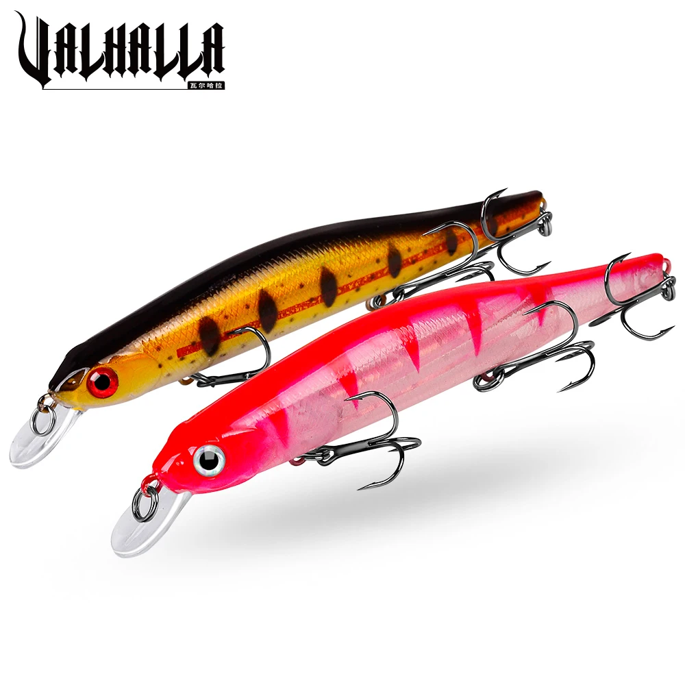 

Плавающая рыболовная приманка-гольян VALHALLA, 1 шт., 12,5 см, 17,5 г, искусственные рыболовные снасти с крючками, приманка для окуня