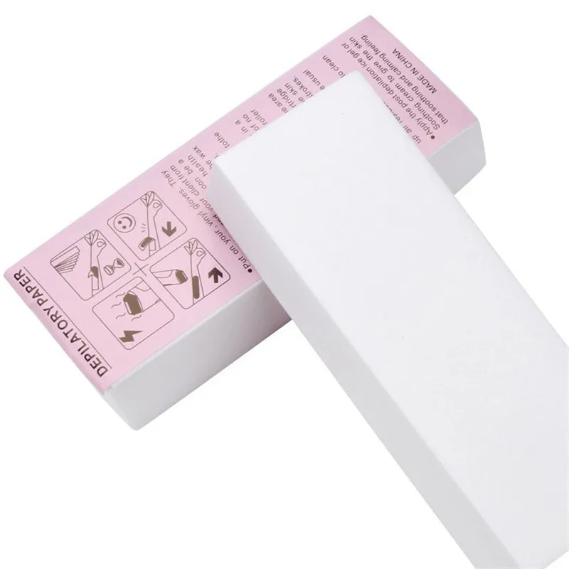 

100pcs Hair Removal Wax Strips for Face Body Professional Wax Nonwoven Paper