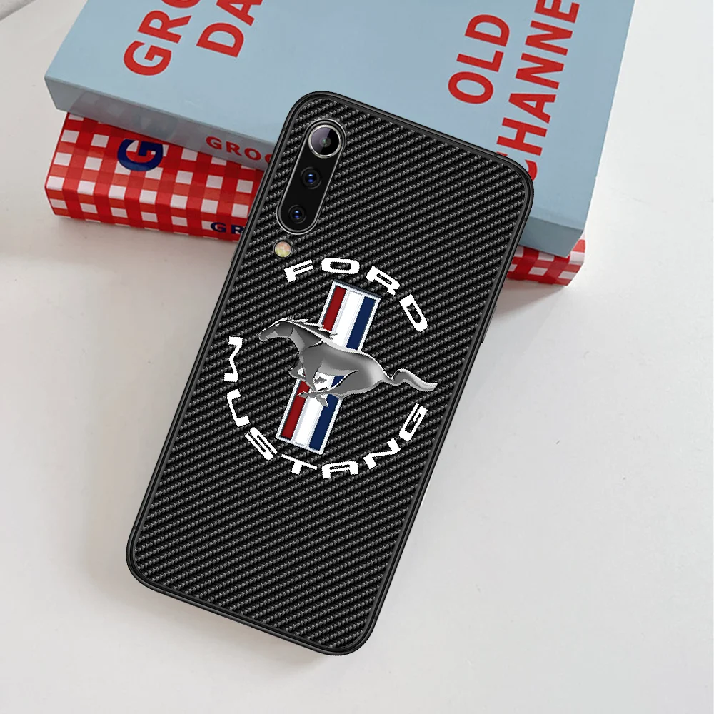 

Foed Mustange Sport Car Phone Case For Xiaomi Mi Note 10 A3 9 MAX 3 A2 8 9 Lite Pro Ultra black Hoesjes Trend Funda Painting
