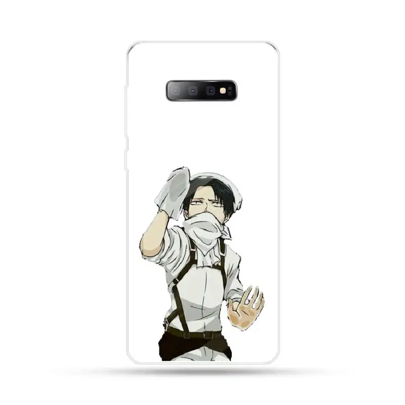 

Anime attack on titan Levi Rival Phone Case For Samsung Galaxy S5 S6 S7 S8 S9 S10 S10e S20 edge plus cover lite
