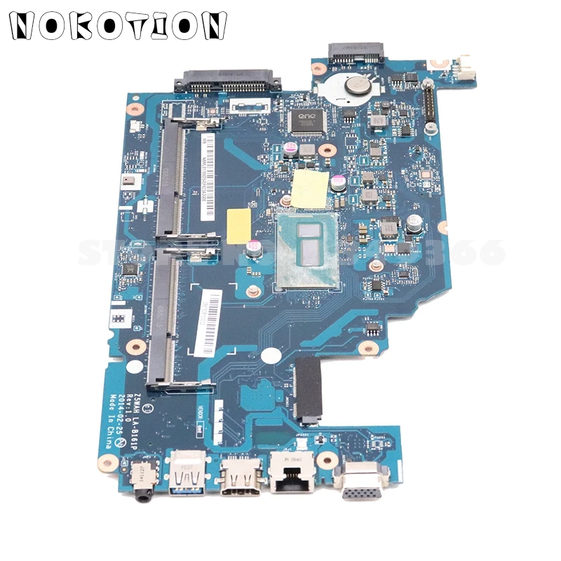 NOKOTION NBV9M11001 NB.V9M11.001 для ноутбука Acer aspire E1 571 P256 E5 материнская плата Z5WAH LA B161P ЦП DDR3L|z5wah