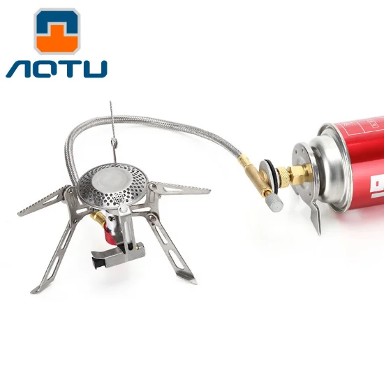 Ветрозащитная газовая горелка для наружного применения походная Плита