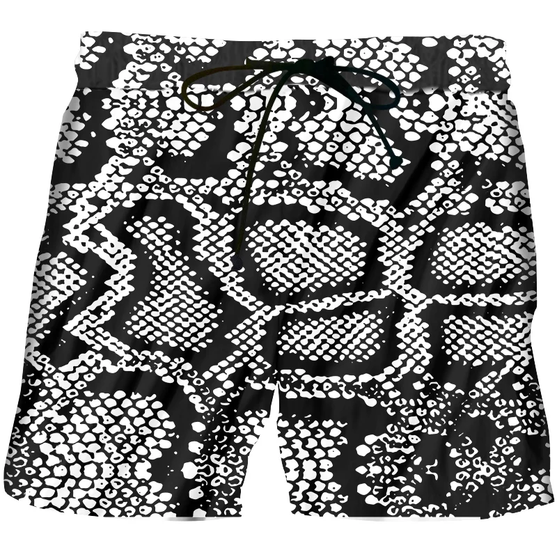 CJLM Summer New Men's Fashion Shorts 3D Full Body Snake Print Shorts Casual Loose Sports Animal Skin Shorts Purchasing Dropship